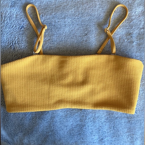 ZAFUL💫Bee Yellow Bandeau Bikini Top with Removable Straps - Picture 6 of 11